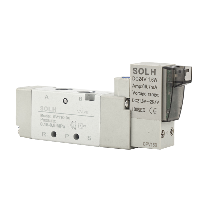 Zawór elektromagnetyczny serii 5V | 5/2 i 5/3 sposób