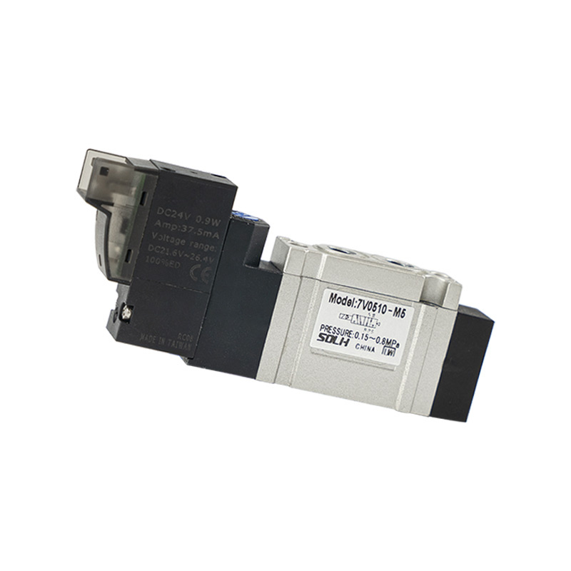 Zawór elektromagnetyczny serii 7V (5/2-drogowy i 5/3-drogowy)